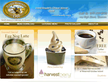 Tablet Screenshot of dailyharvestcafe.com